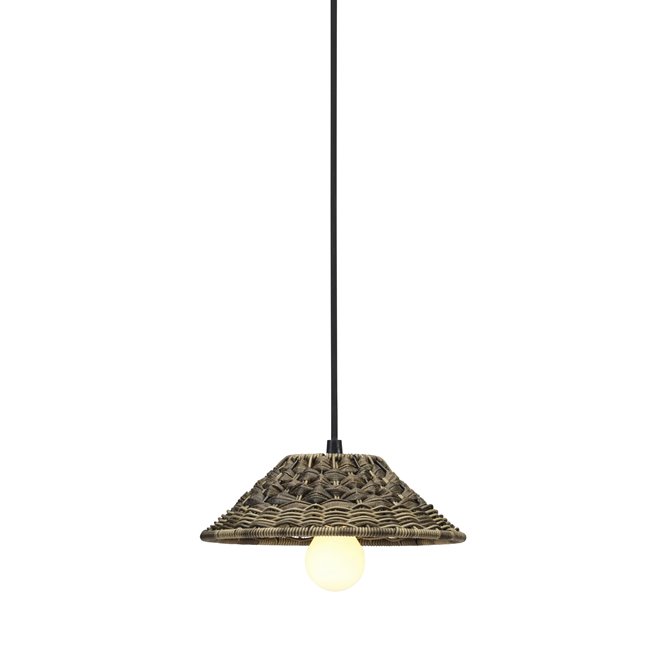 Rattanowa lampa wisząca Lisen 27cm